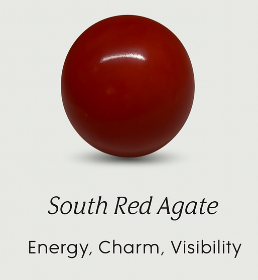 Natural South Red Agate Bracelet with Yellow Jade Center Bead – Root Chakra Healing