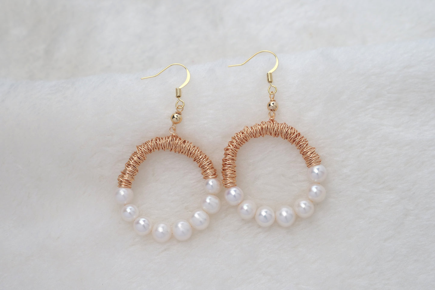 Handmade Pearl Earring with 14K Gold-filled wire