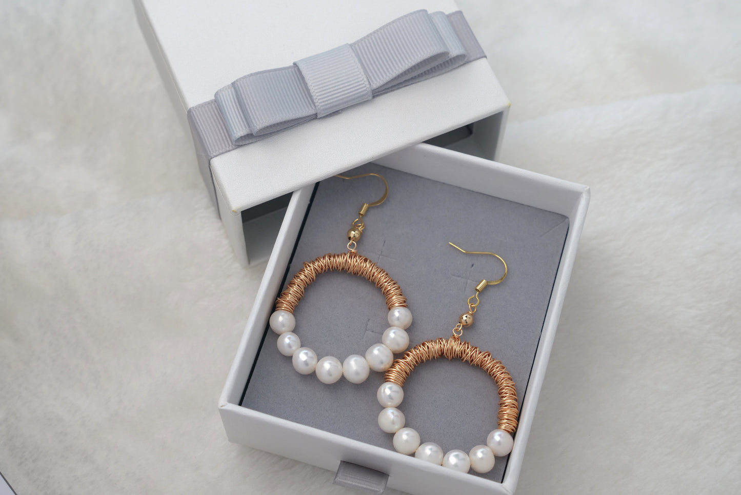 Handmade Pearl Earring with 14K Gold-filled wire