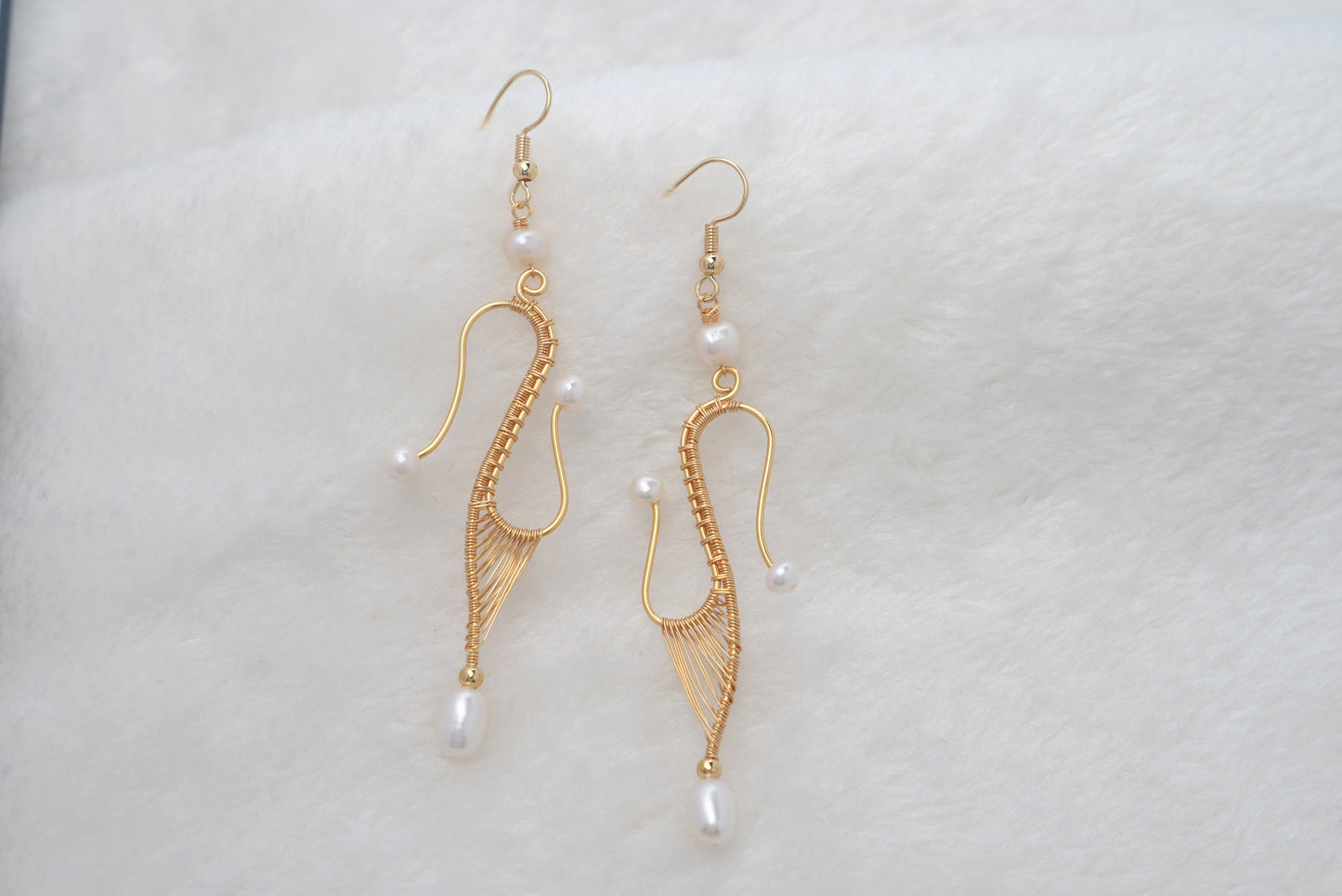 Handmade Pearl Earring with 14K Gold-filled wire