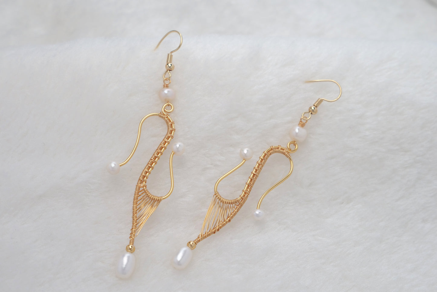 Handmade Pearl Earring with 14K Gold-filled wire