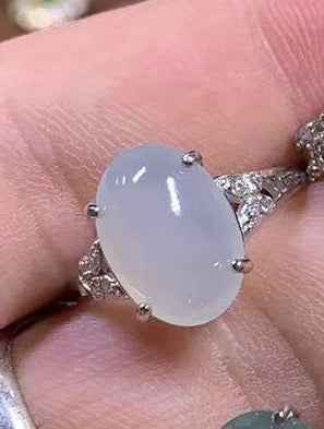 Jadeite Ring sliver band