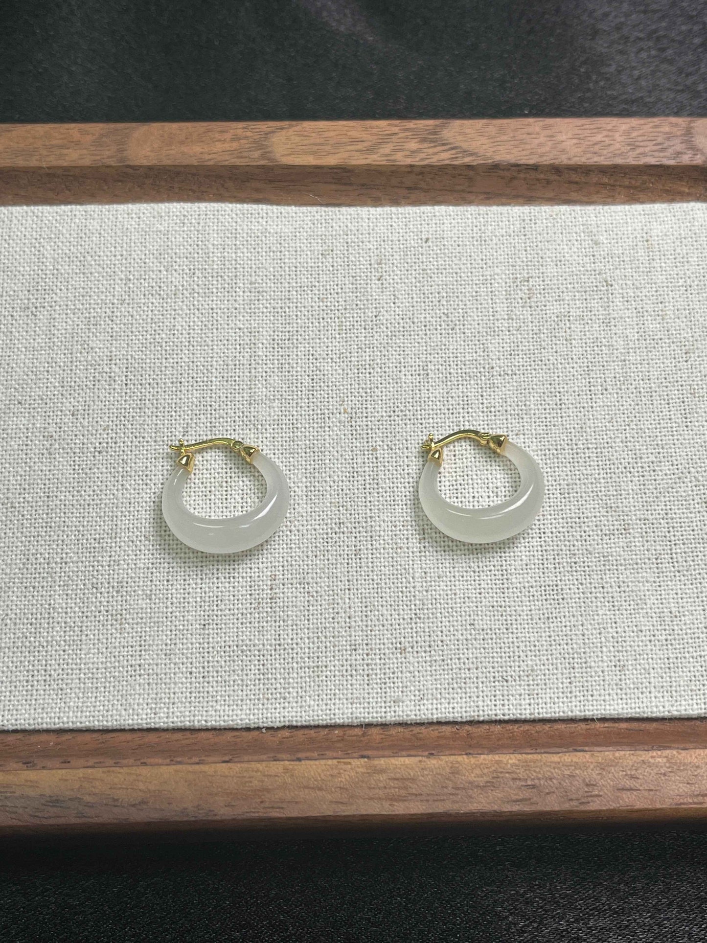 Two pairs of Jade earrings