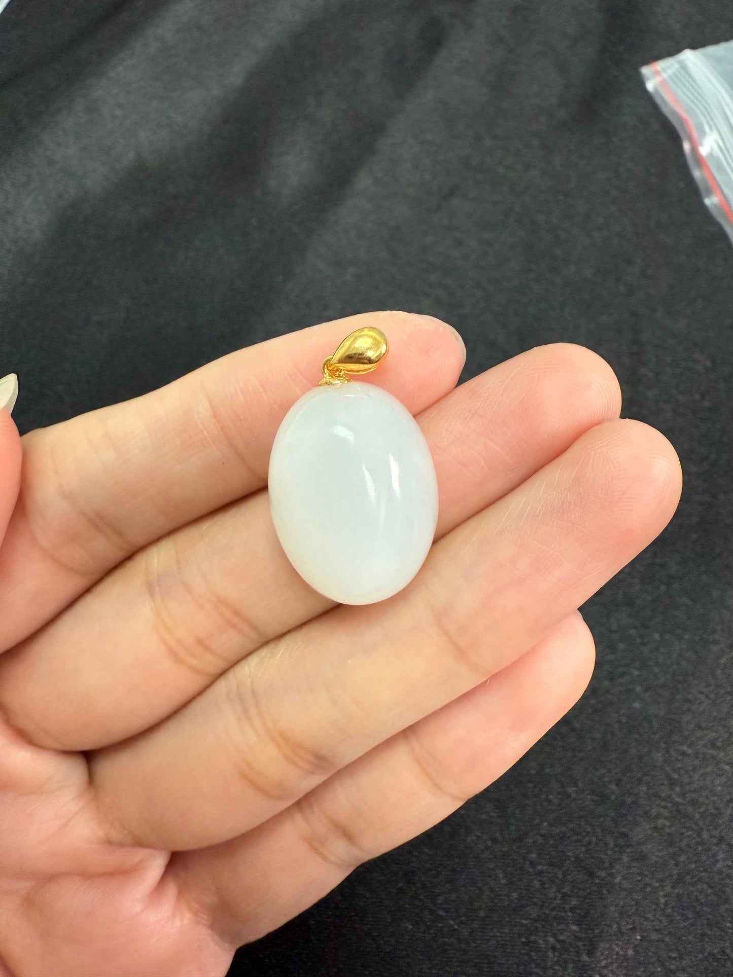 HeTian jade pendant|和田玉吊坠with 18k