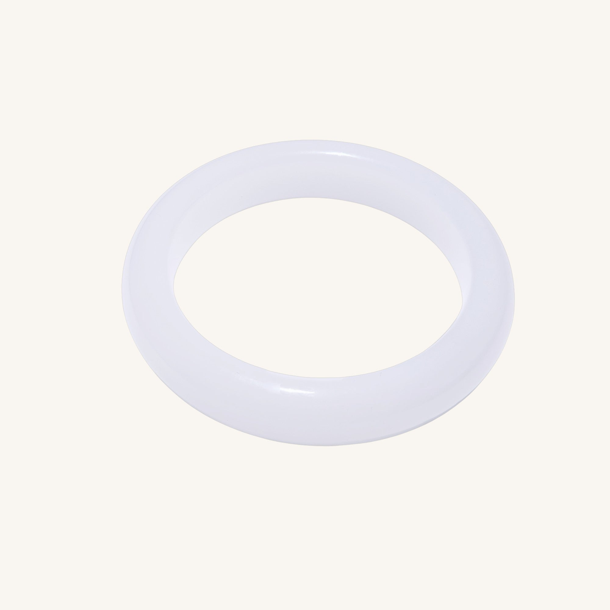 Pure Light – Classic Hetian White Jade Bangle - Sylvia Jewelry
