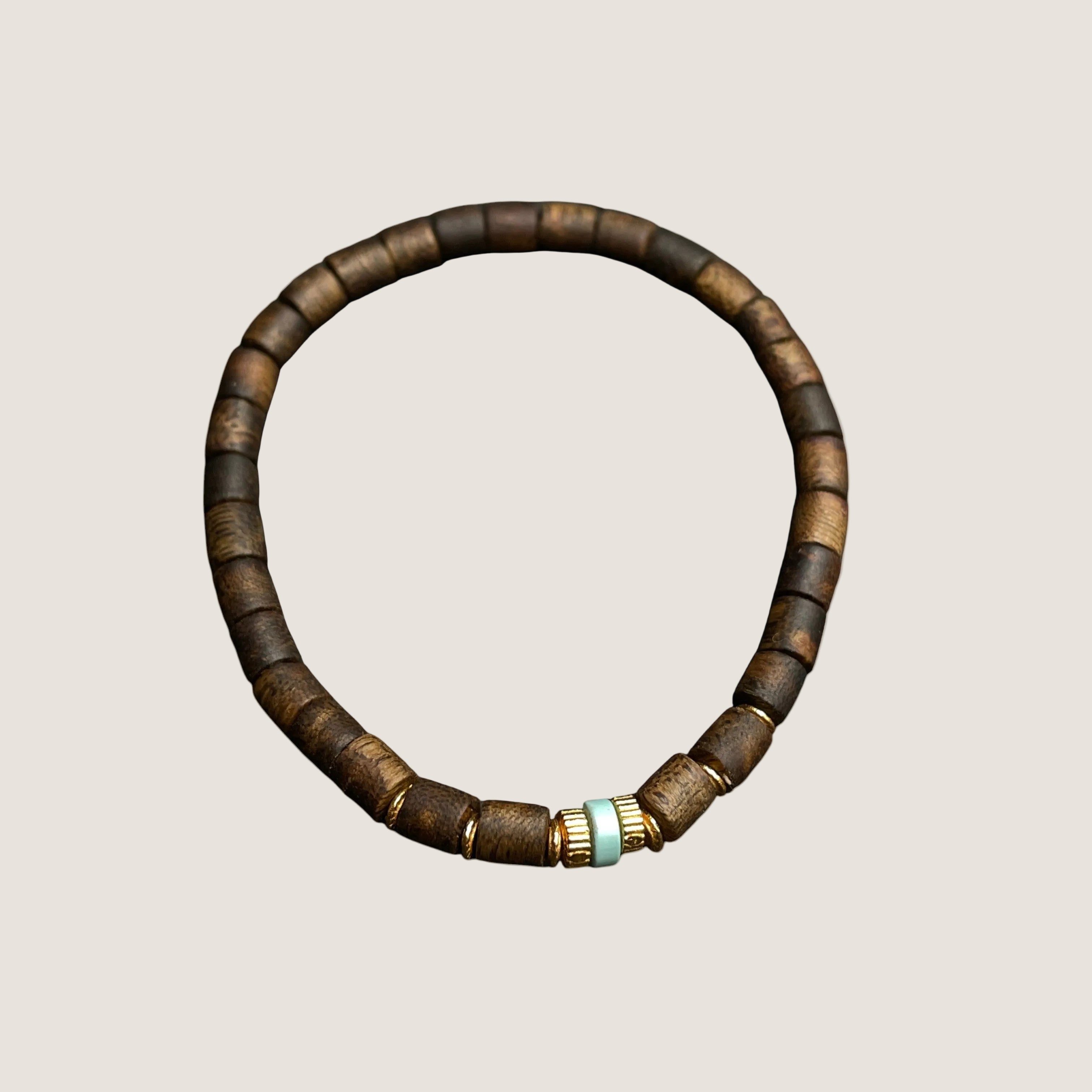 Sylvia Jewelry Mist Over Canyon Agarwood & American Turquoise Bracelet with Sterling Silver Accents