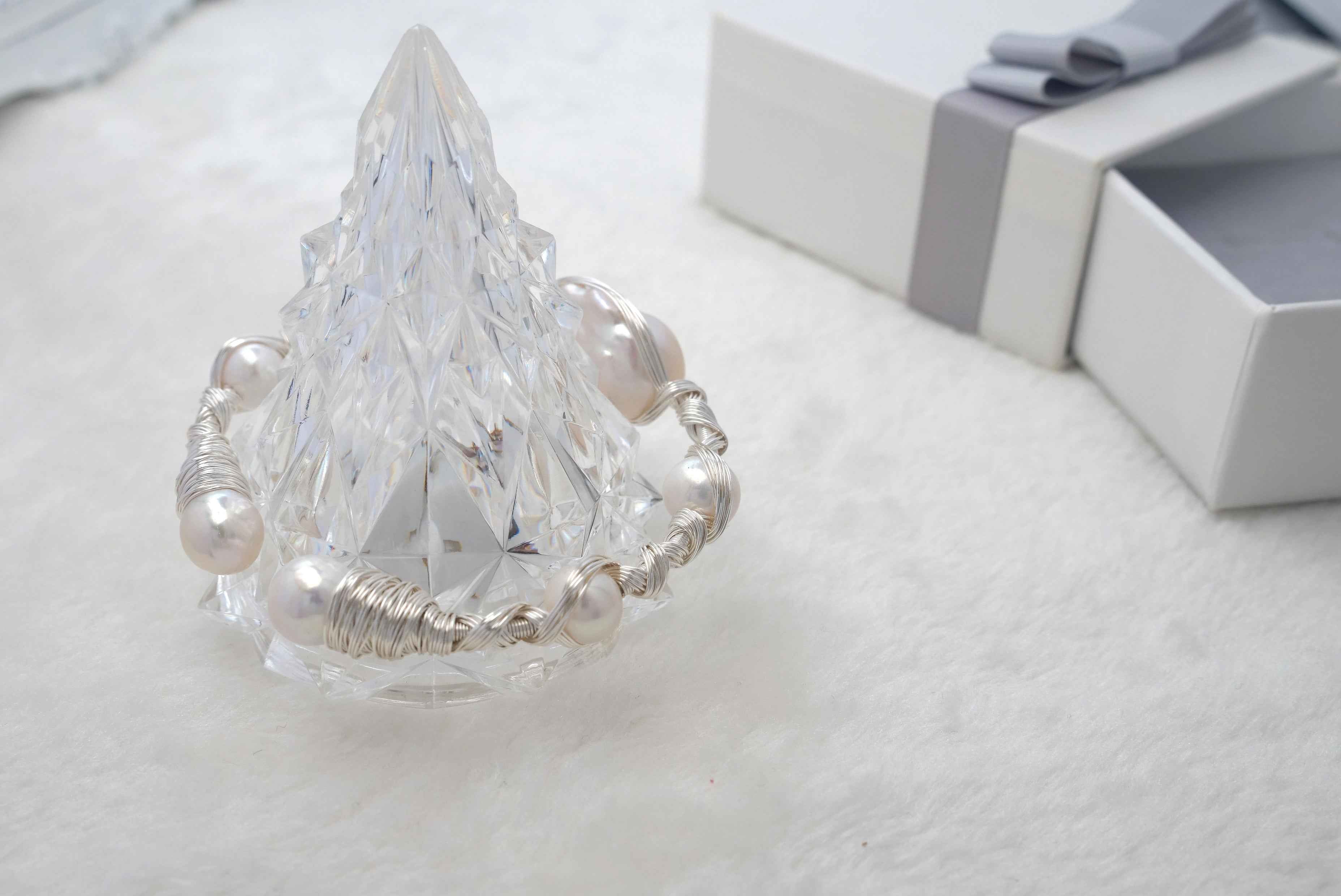 Handmade Pearl Bracelet with 14K Gold-filled wire