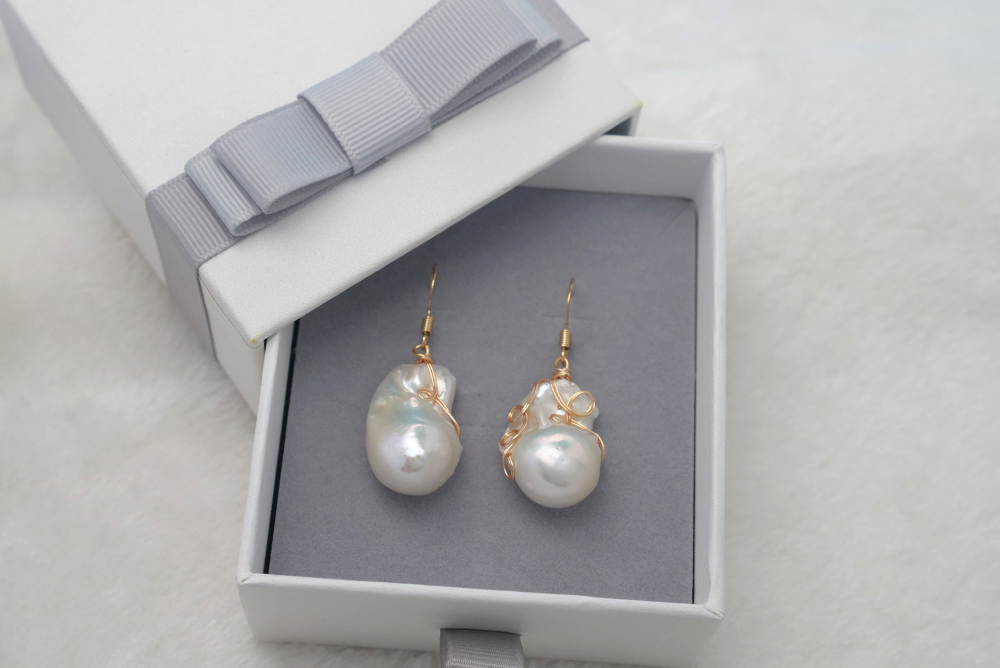 Handmade Pearl Earring with 14K Gold-filled wire