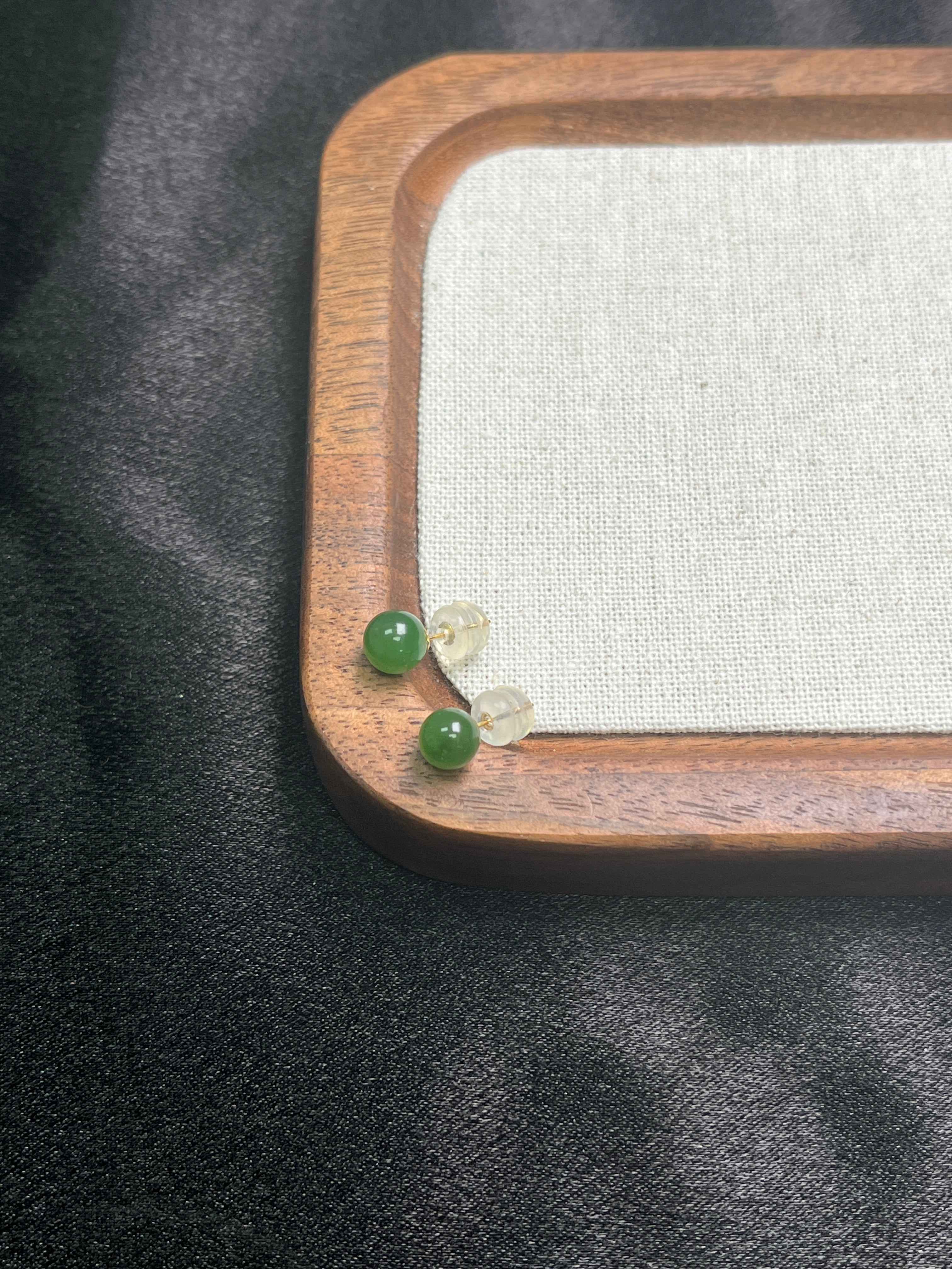 Two pairs of Jade earrings