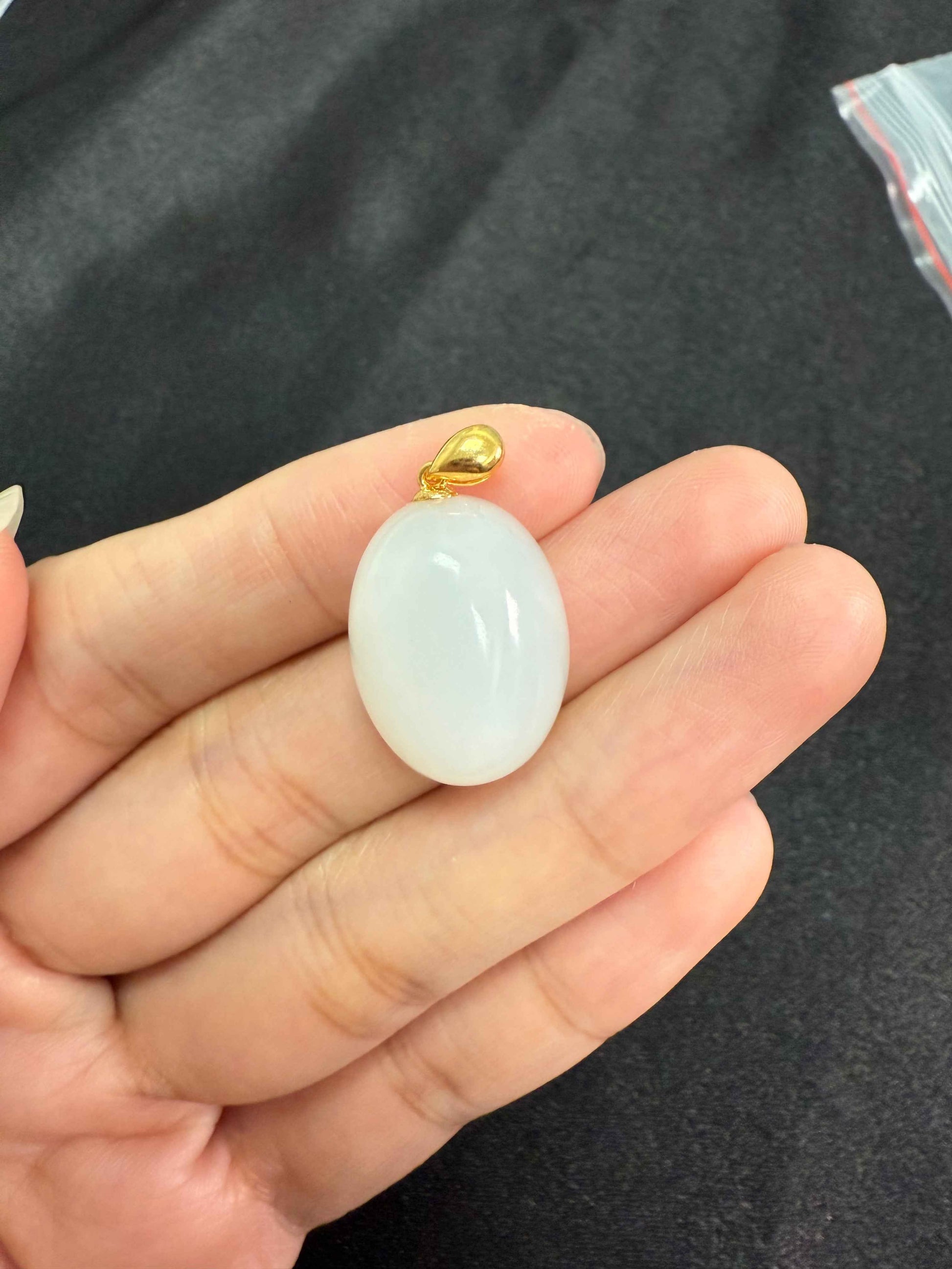 HeTian jade pendant|和田玉吊坠with 18k