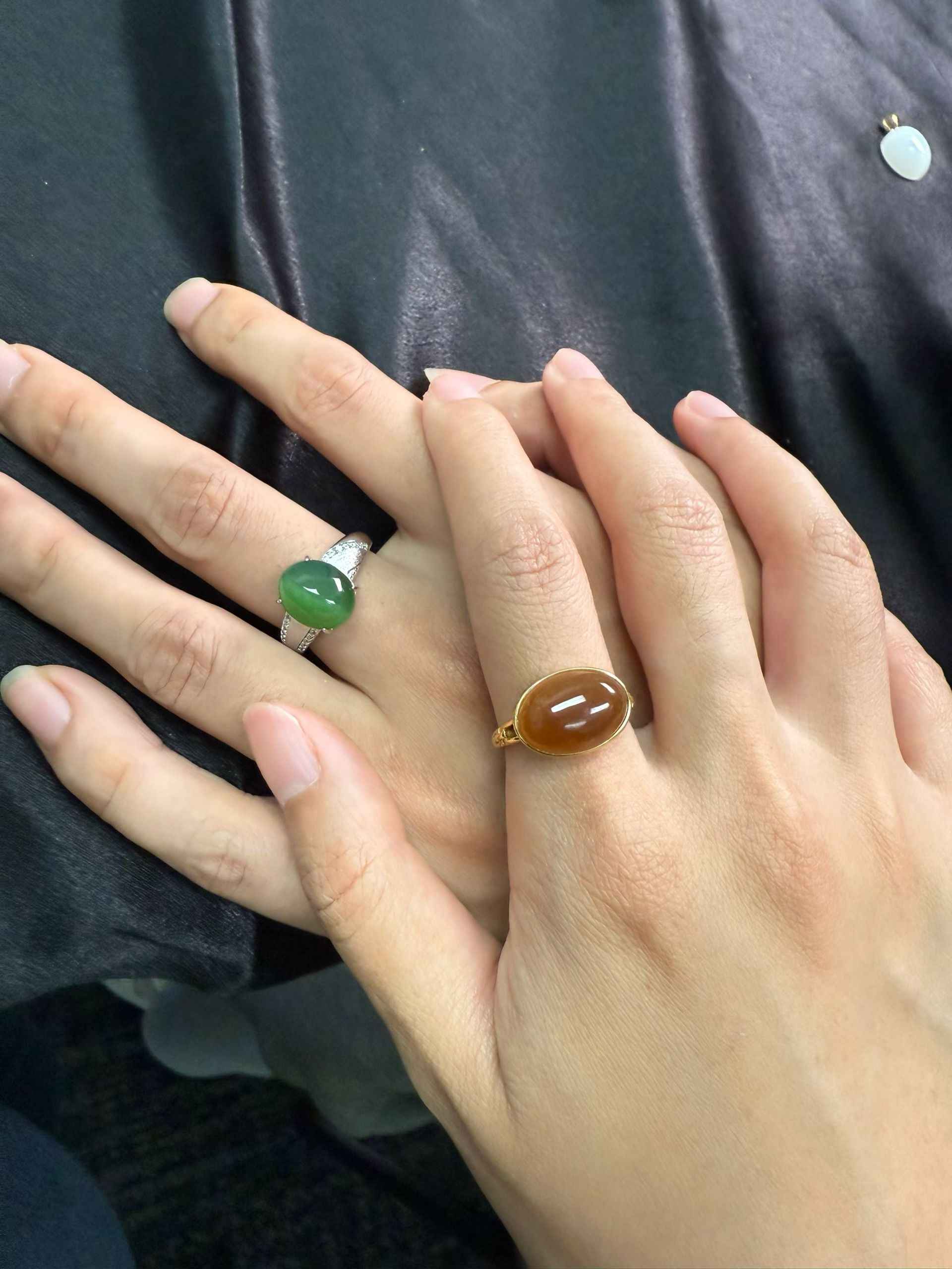 Two HeTian Jade rings