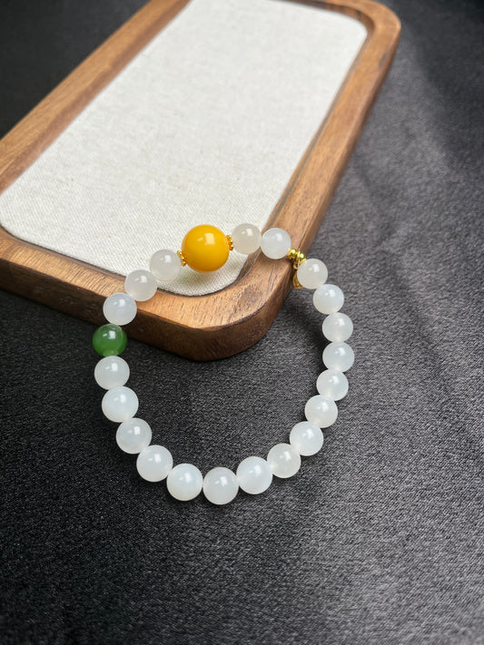 Harmony Glow –| Hetian Jade Bracelet