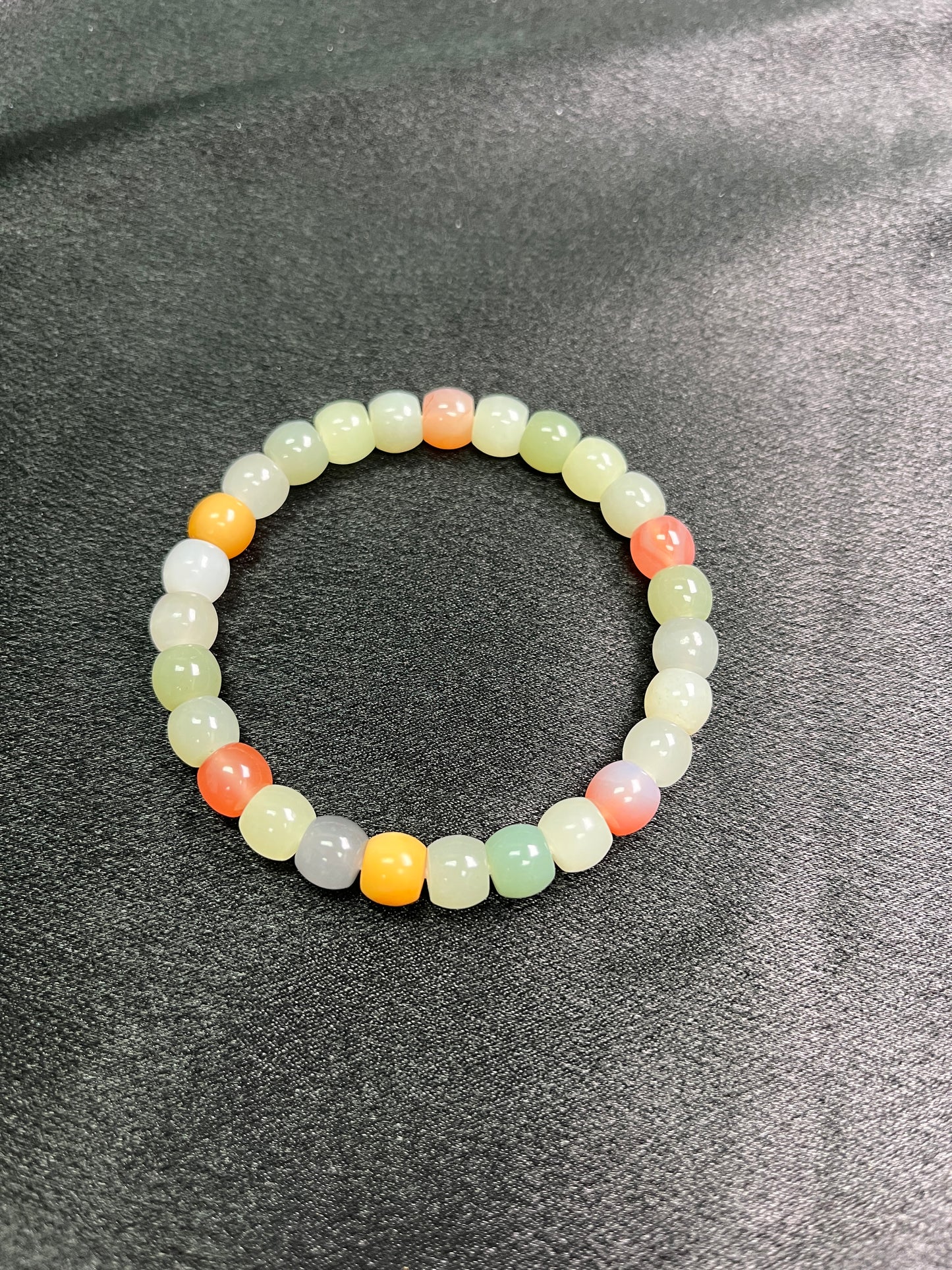 Multi colour Hetian Jade Bracelet
