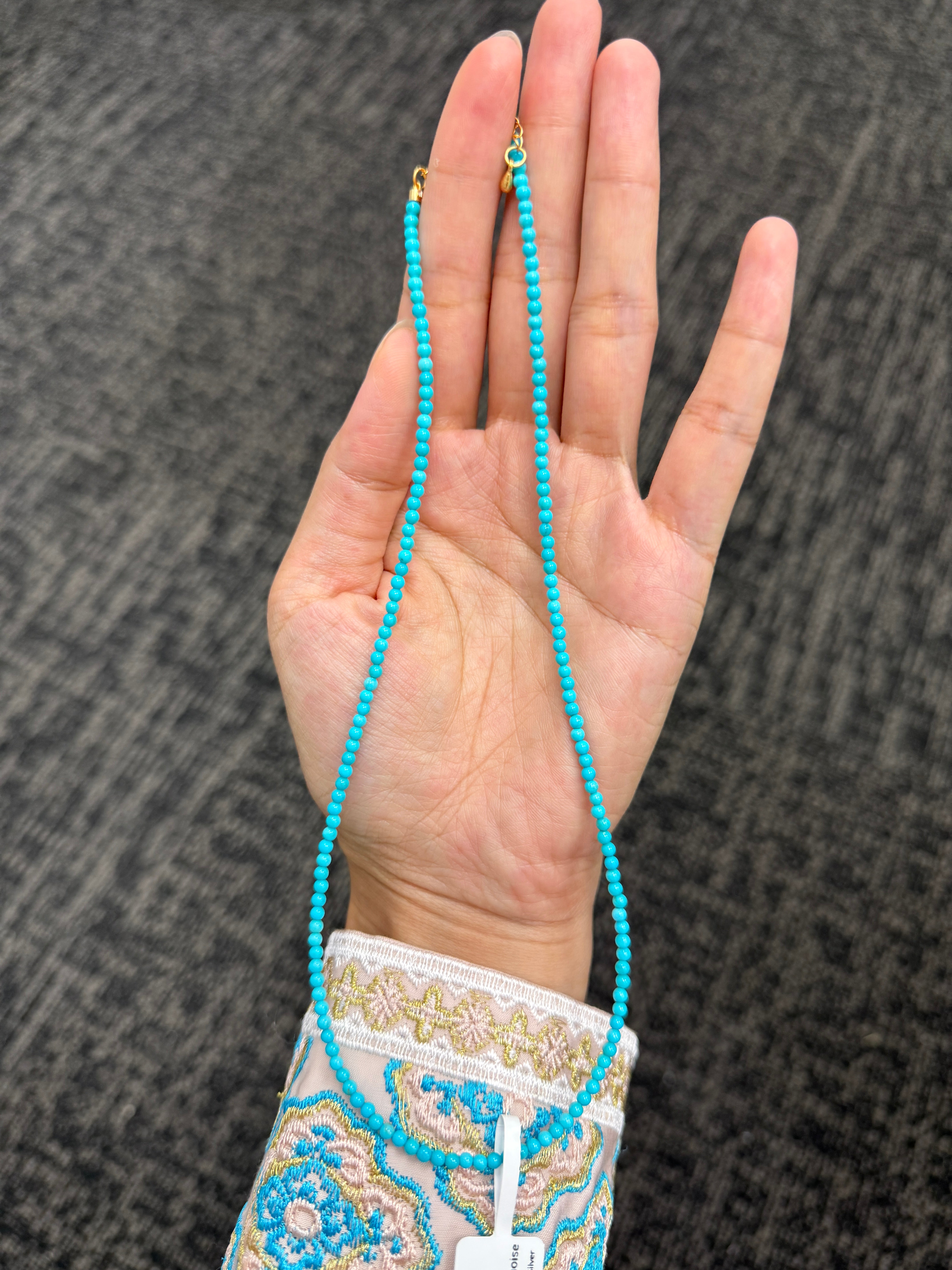 American Turquoise Bead Necklace
