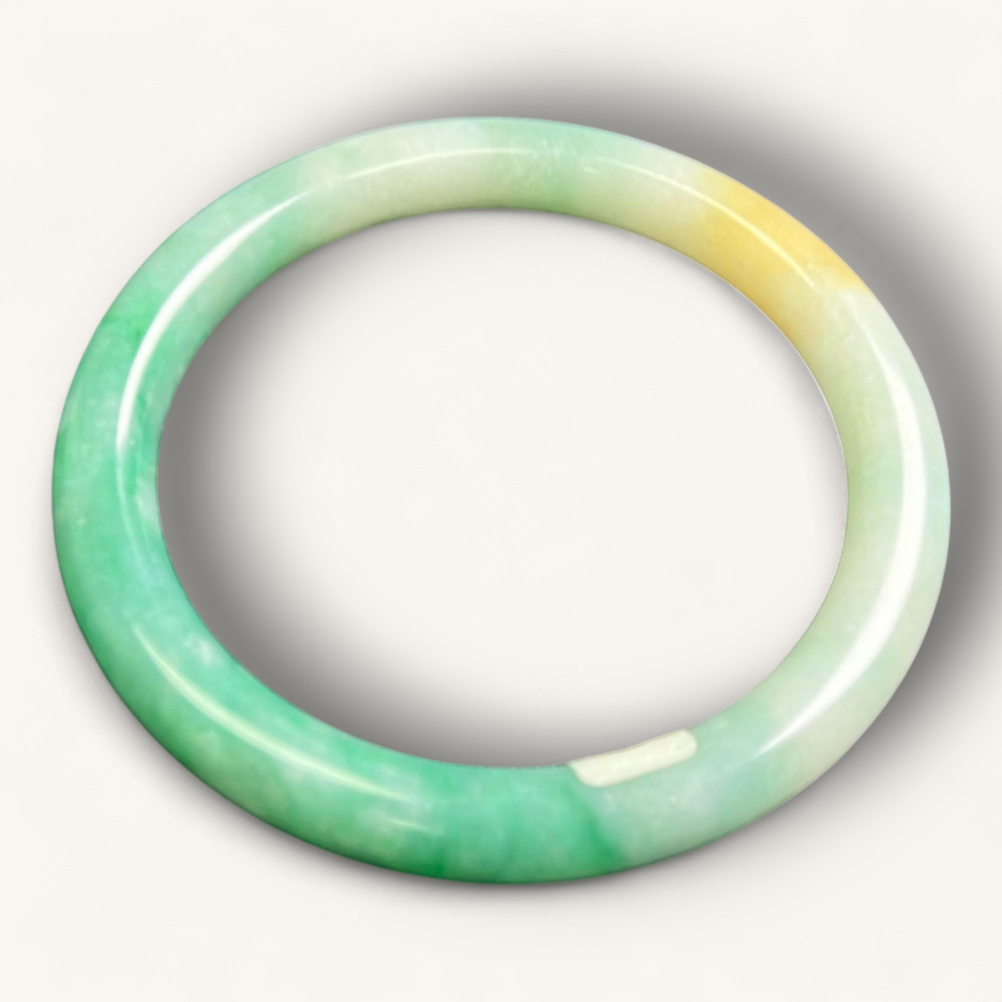 绿色三彩翡翠手镯 | Jadeite Bangle