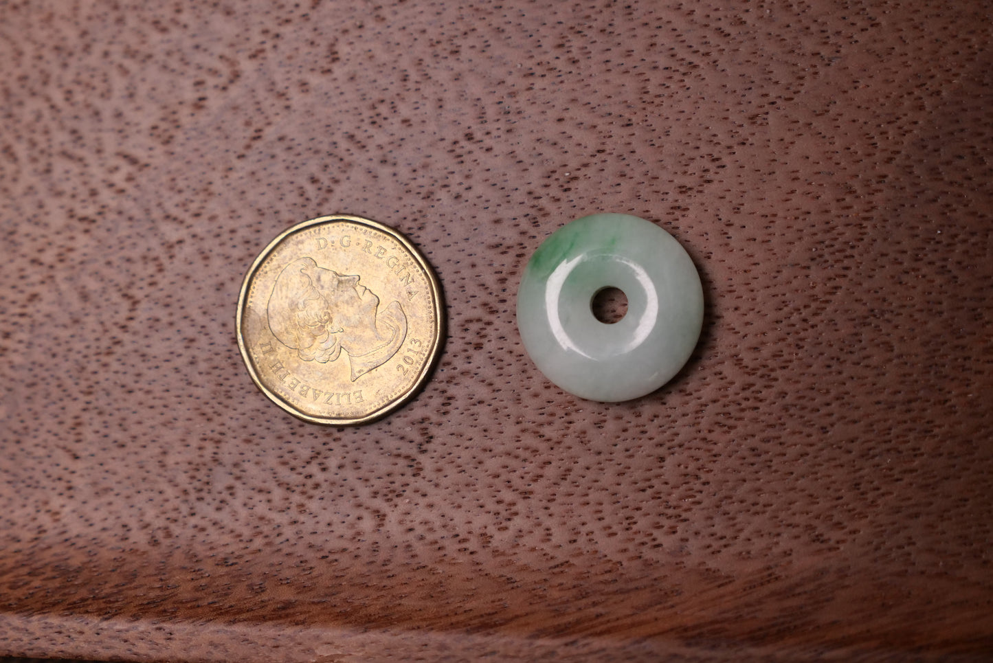 Elegant Jade Circle Pendant