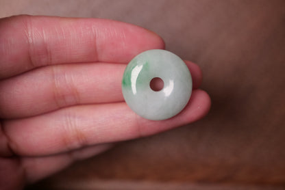 Elegant Jade Circle Pendant