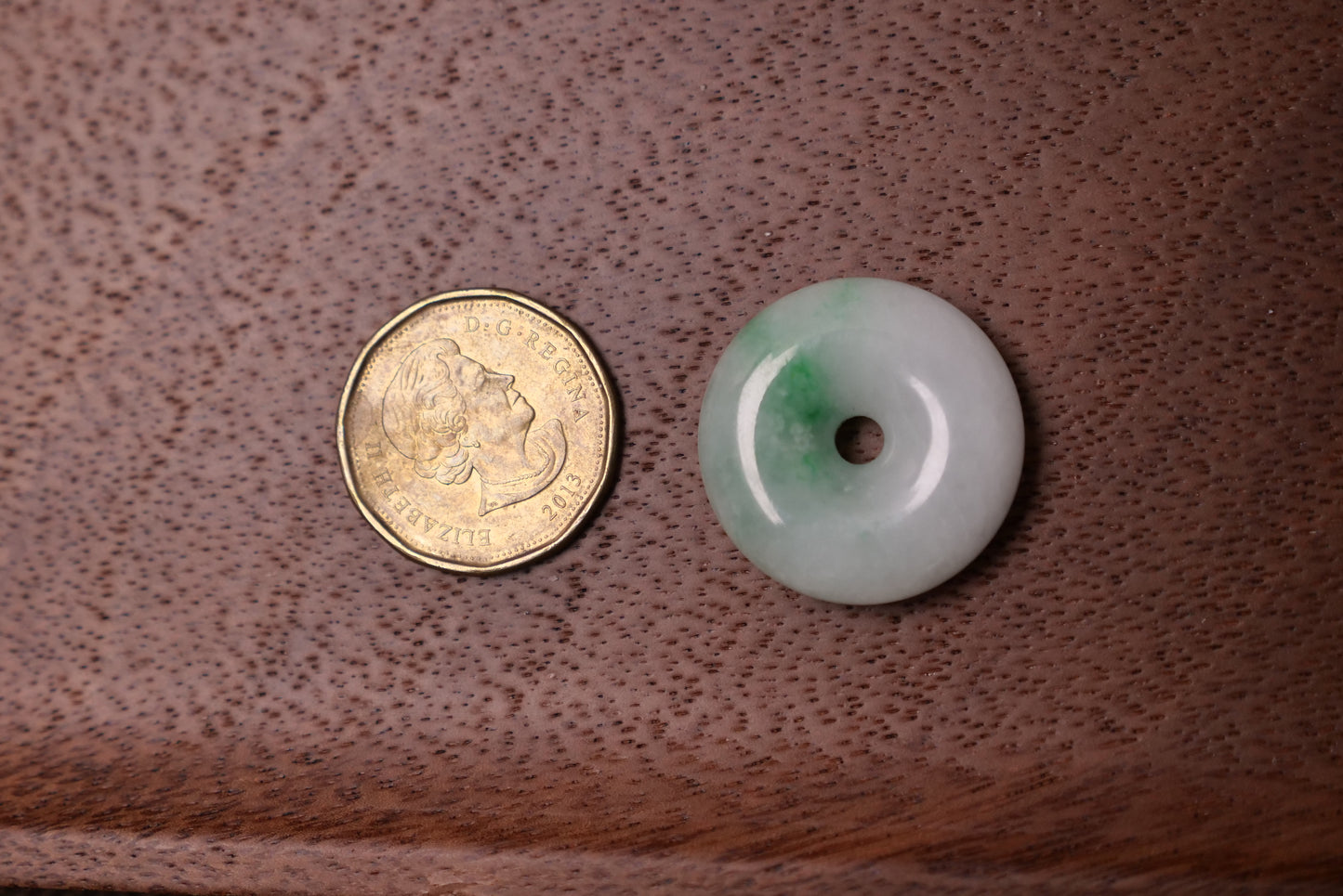 Elegant Jade Circle Pendant