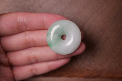 Elegant Jade Circle Pendant