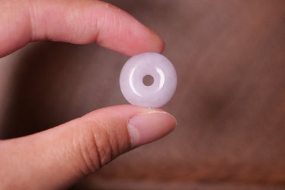 Lavender Jade Circle Pendant