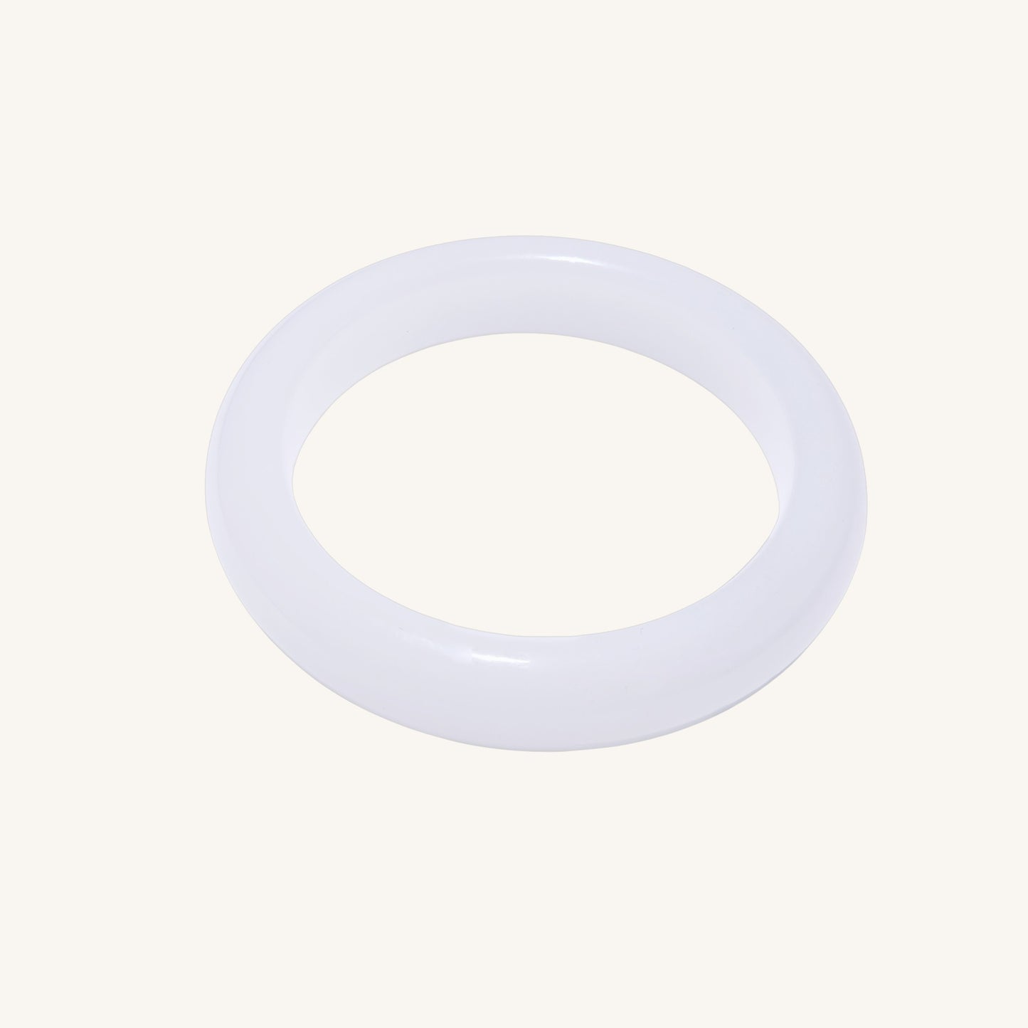 Pure Light – Classic Hetian White Jade Bangle