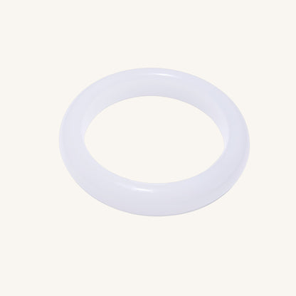 Pure Light – Classic Hetian White Jade Bangle