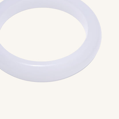 Pure Light – Classic Hetian White Jade Bangle