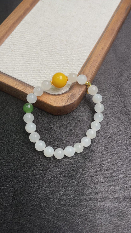 Harmony Glow –| Hetian Jade Bracelet